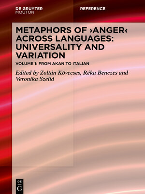 cover image of Metaphors of ANGER across Languages
